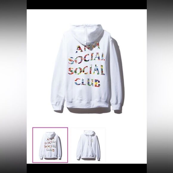 New Anti Social Social Club Flag Hoodie
White Sz M - Picture 1 of 8